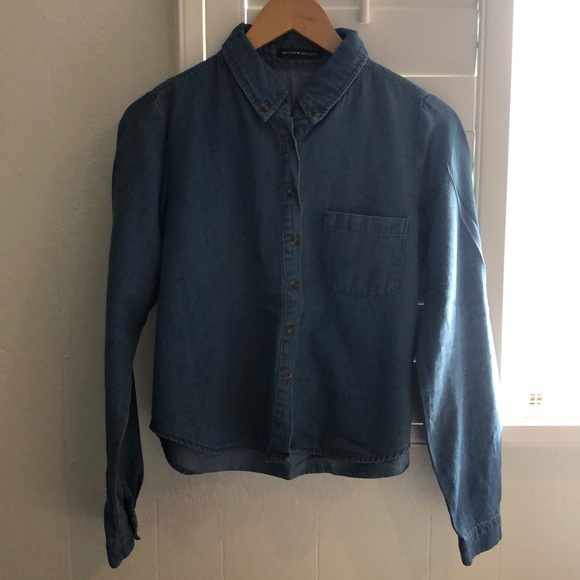Brandy Melville Tops - Button Up Denim Long Sleeve